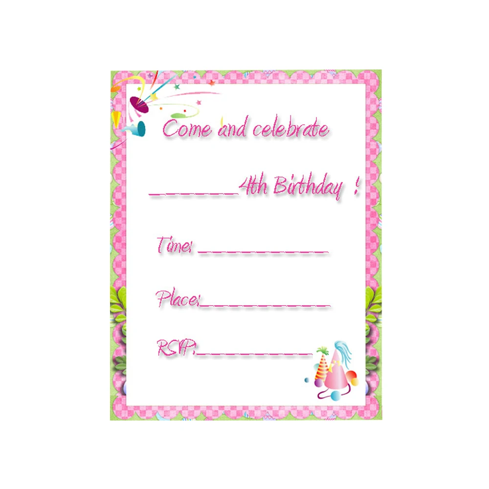 Lovely Very Cute Custom Print Kids Birthday Party Invitation Birthday Card Buy Kids Kartu Undangan Ulang Tahun Kartu Undangan Pesta Ulang Tahun Kartu Kustom Kartu Ucapan Product On Alibaba Com
