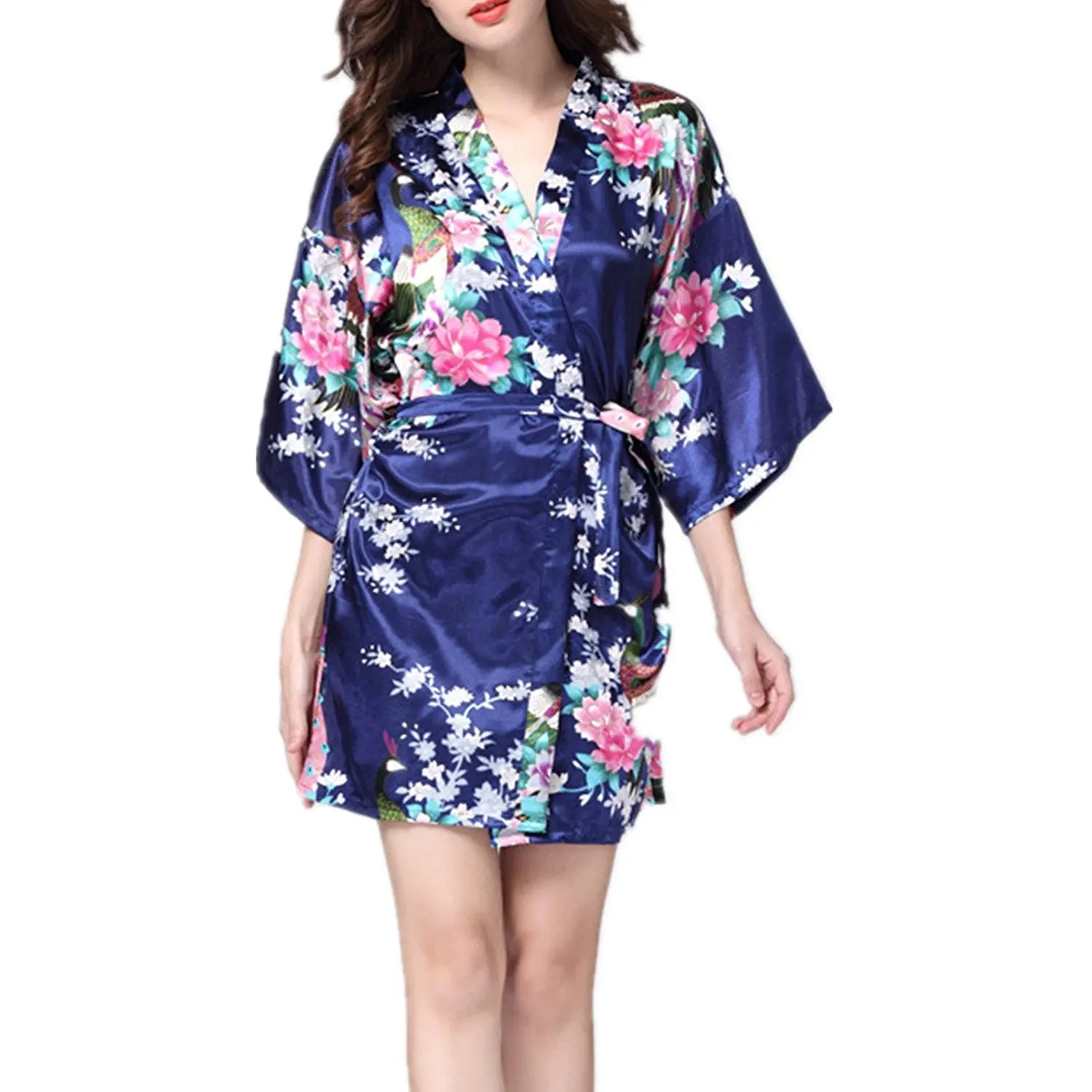 japanese silk kimono dressing gown