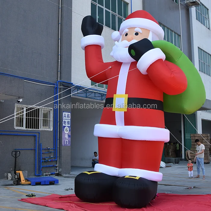 6m Inflatable Mooning Santa/holiday Christmas Inflatables Floating