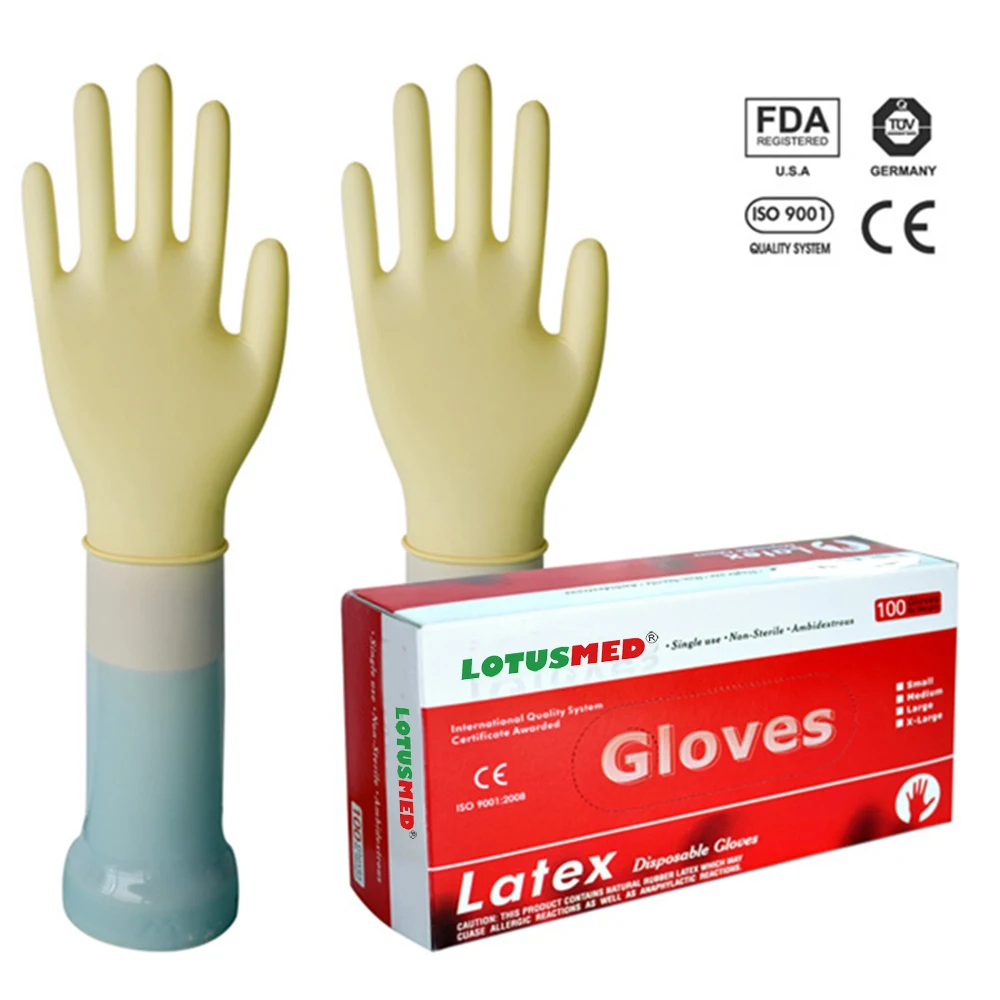 New Brown Color Latex Surgical Gloves Powderfree For Orthopedic Surgery Buy High Quality