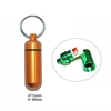 15*49mm Laser engraving portable keychain pill holder