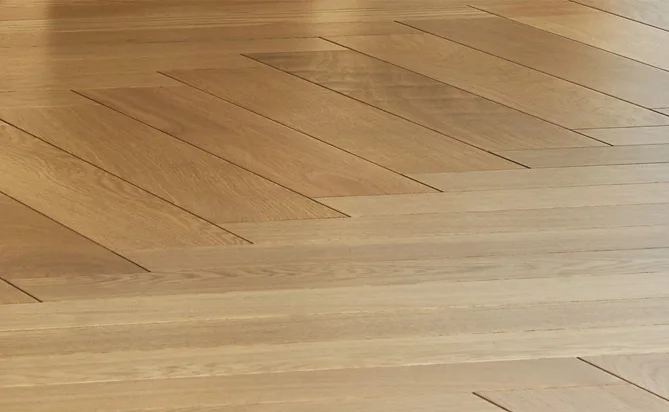 70mm Natural Oiled Unfinished Customerized Solid Herringbones Wood Flooring Oak
