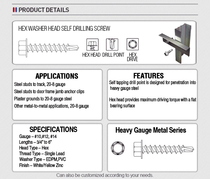 hex head  drilling screw