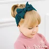 Latest elastic newborn headband headwraps 21 colors handmade baby bowknot nylon headband