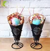 Customized ice cream bubble waffle packaging egg waffle holder for sale