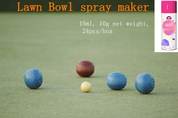 Lawn bowl chalk marker