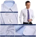 2017 Lasest Design Men's Business Shirt, Stripe Business Shirt Factory Directly
