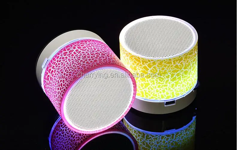 mini speaker bluetooth with led light outdoor portable bluetooth speaker with TF Card - ANKUX.COM