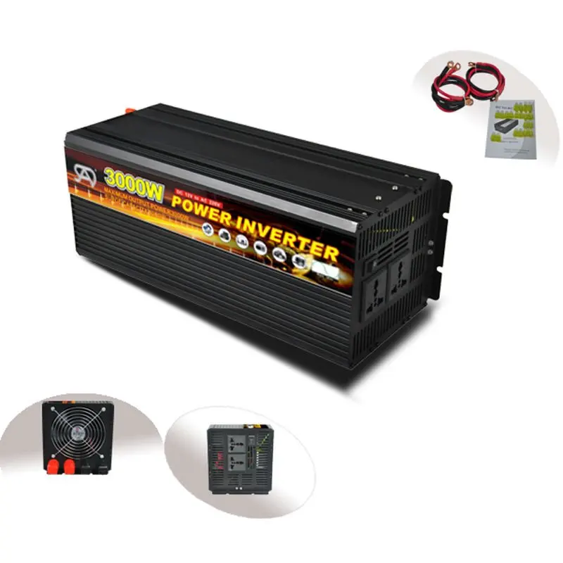 12v 220v 3000w Pure Sine Wave Inverter With Charger Dc Inverter Solar Air Conditioner Builtin