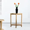 Two Layer Solid Wood Side Table Modern Side Table Living Room Furniture