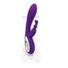 8 Inches Waterproof & Rechargeable Silicone Personal Rabbit Massager Vibrator Sex Toy Electric Wand For Women