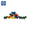 GD Wooden animal shape -6 Colors Wooden Zebra Family Crafts Block Play Game Educational Toy