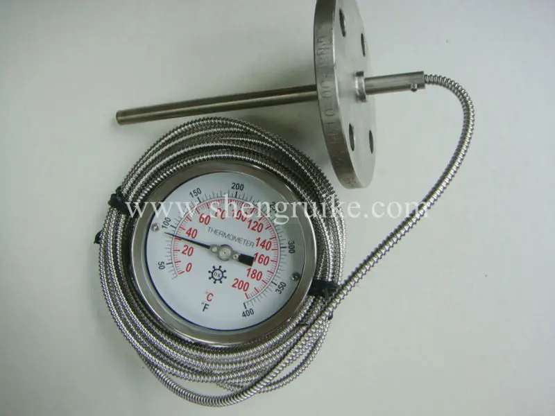 Stainless Steel Thermometer With Capillary Tube Capillary Thermometer