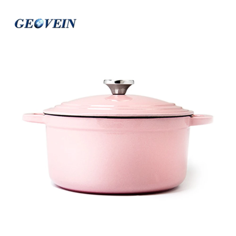 Cast Iron Enamel Heart Shaped Pink Dutch Oven Buy Pink Dutch Oven