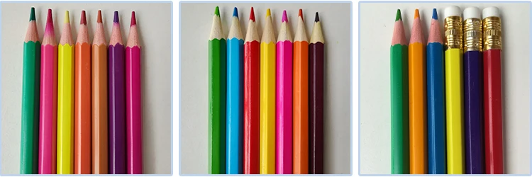 Factory 18 Years Free Sample Natural Wood School Supply Mini Color Pencil Set