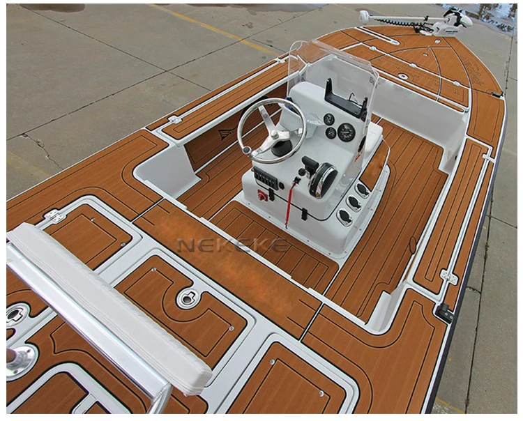 EVA Foam deck pad Faux Synthetic Teak Sheet Boat Yacht Decking Grey With White Lines