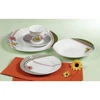 Calm Brown Color Tableware Germany HD Designs Luxury New Bone China Dinnerware Sets
