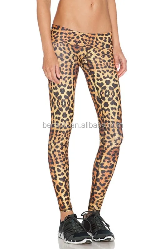 leopard gym tights