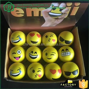 balle anti stress smiley