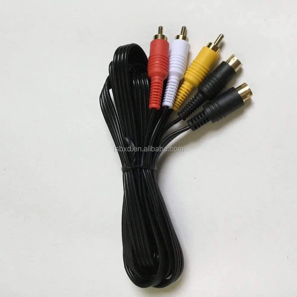 For Saturn Svideo Av Cable For Sega Saturn Game System S Video Cable