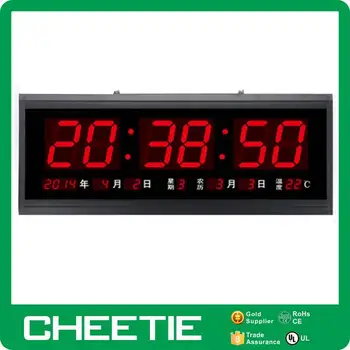 Digital Clock Table Standing Desk Electronic Calendar For Elderly