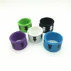 Custom screen printing silicone slap bands / snap bracelets