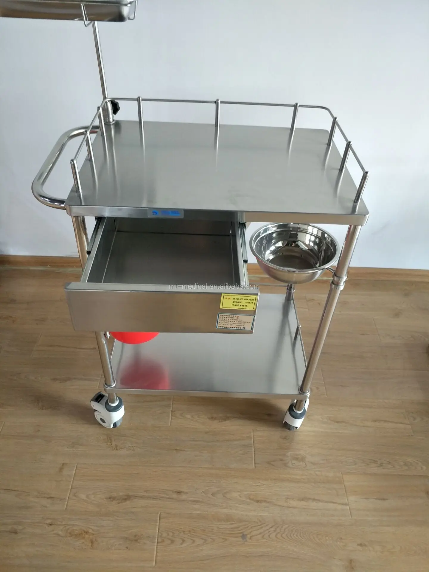 Hospital furniture hot selling warehouse nursing and emergency medical trolley