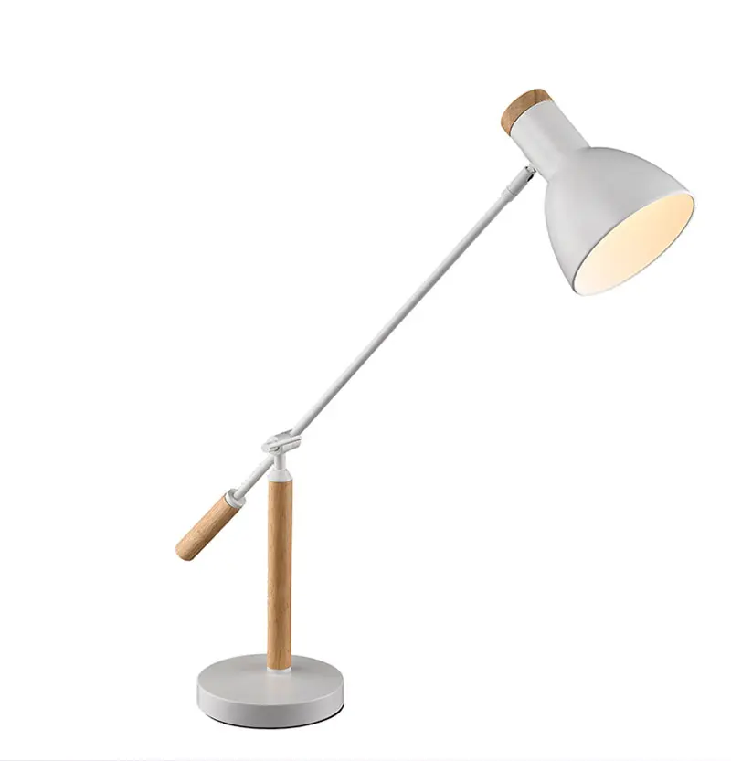 Nordic Modern Black And White Desk Lamp Solid Wood Iron Table Lamps Creative Warm Bedroom Bedside Contemporary Abajur Nordic Modern Black And White Desk Lamp Solid Wood Iron Table Lamps Creative Warm Bedroom Bedside Contemporary Abajur