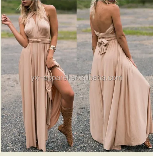 brown infinity dress