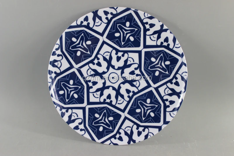 8inch Melamine flat base dinner plate & dishes