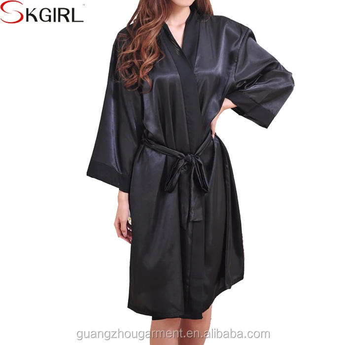 chemise de nuit longue satin pas cher