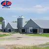 Alibaba trusted low cost prefabricated automatic steel structure poultry farm building shed chicken broiler house design