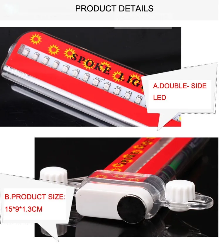Leadbike Waterproof 32 LED Cycling Bicycle Wheel Light Bike DIY Programmable Spoke Light