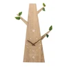 Tree Shape Cute Style MDF Wall Analog Clock with Silent Movement for The Christmas Day Ornaments or Nursery School Decoration