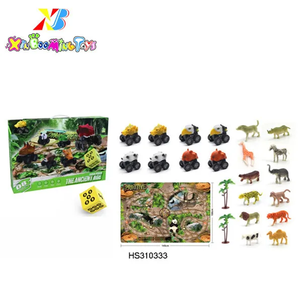 Kids Chess Game Carpet Funny Animals Car Model Set for kids