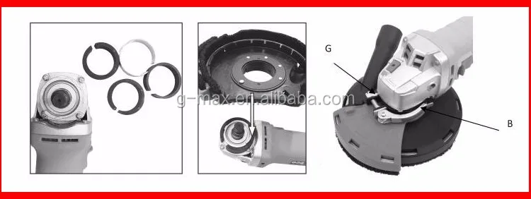 Herzo Universal Surface 125mm Grinding Dust Shroud For Angle Grinder