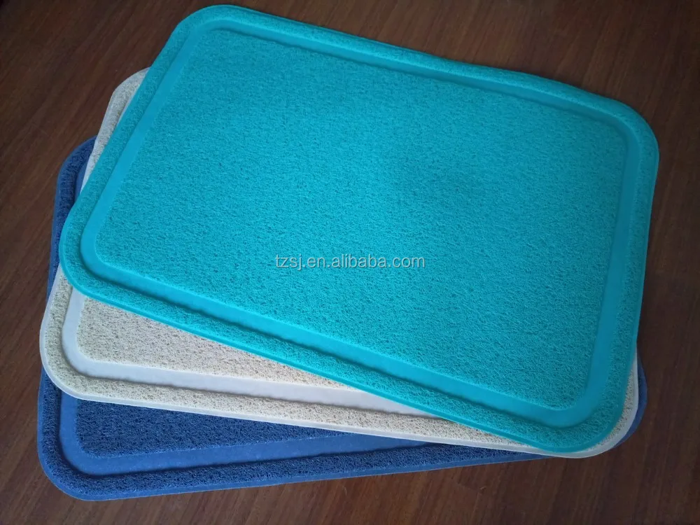Taizhou Factory Produced Pvc Eco Friendly Cat Litter Catcher Mat