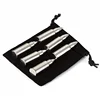 Whiskey Stones Bullet Shaped Chilling Stones - Stainless Steel Ice Cubes And Velvet Bag
