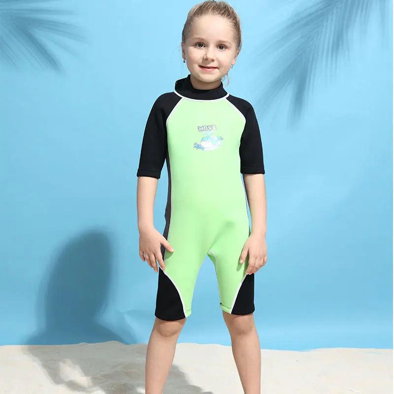 Wave Children Shorty Wetsuit Children Uv Protection Child Beach