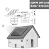 Hot sale off grid solar system 60kw convenient to install and daily management