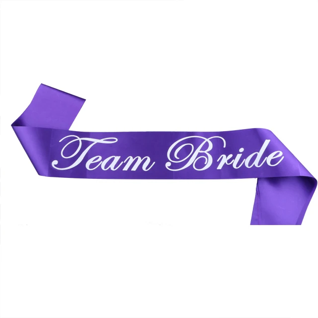 purple bridal sash