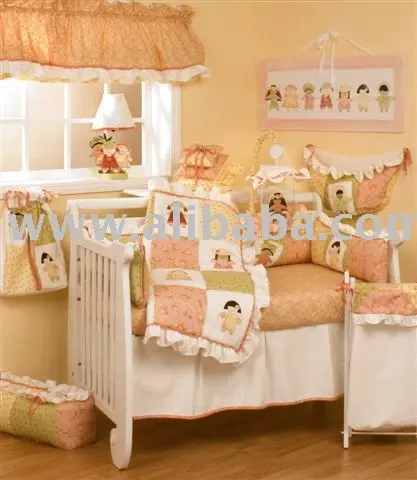 peach nursery bedding