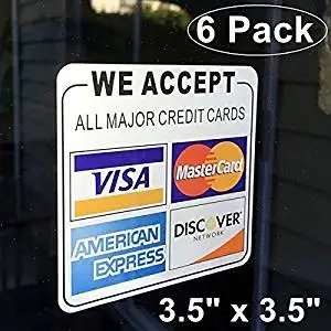 amex mastercard adhesive