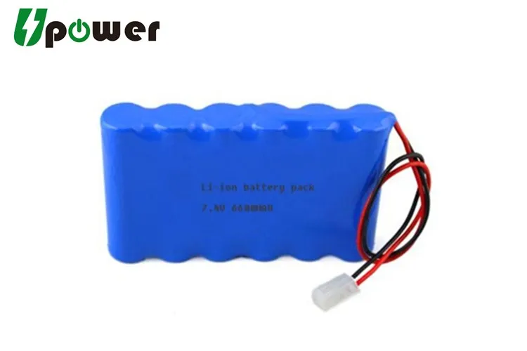 7.4v Li-ion Battery Icr18650 Customized 2s3p 6600mah Rechargeable 18650 