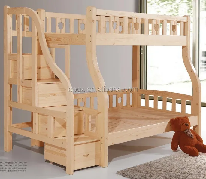 Doppel langlebig modernen erwachsene massivholz hochbett buche ...