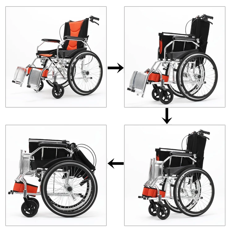 Hospital Portable Stair Climbing Active Lightweight Aluminium Wheelchair