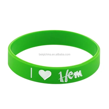 Personalized Green Color Bracelet Rubber Bracelets Personalized Green Color Bracelet Rubber Bracelets