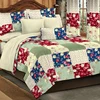 Home Hotel Cheap Bright Colorful Print Bedding Sheet Bedspread Set 3pcs