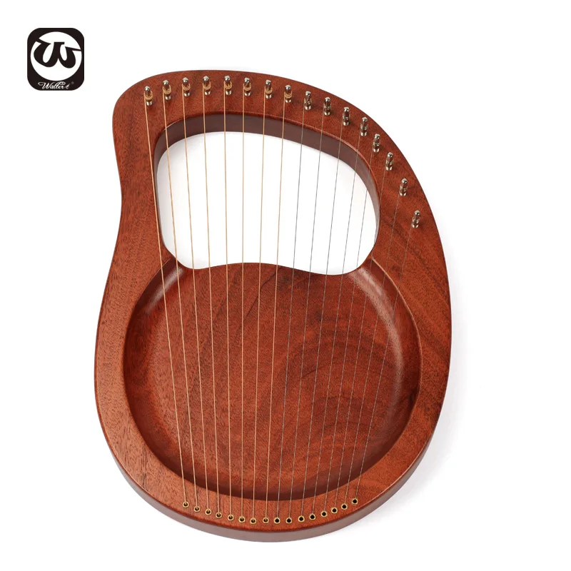 2023 Walter Newest 16 Strings Lyre Harp Lyra Harp - Mahogany Wood