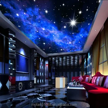 Blue Night Sky Bedroom Starry Ceiling 3d Wallpaper Buy